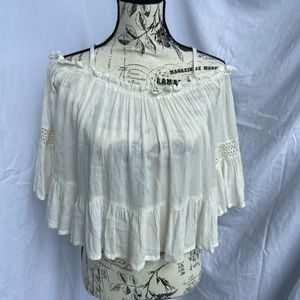 Earthbound over the shoulder blouse